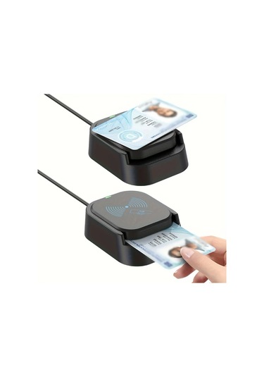 Elmpaly Usb 2.0 Akıllı Kart Okuyucu Ve Nfc İkili Siyah Ic Kart Okuyucu