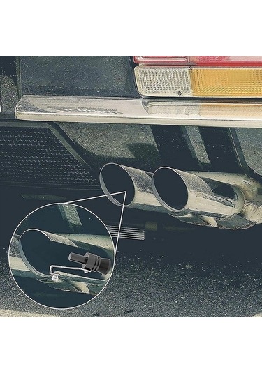 Ulzyvf Turbo Ses Çıkartıcı Egzoz Düdüğü - Siyah Alüminyum, Tüm Araçlara Uyumlu
