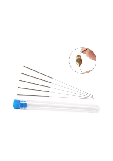 Koodmax 3d Yazıcı 0.4mm Nozzle Temizleme İğnesi Paslanmaz Çelik - 5 Adet