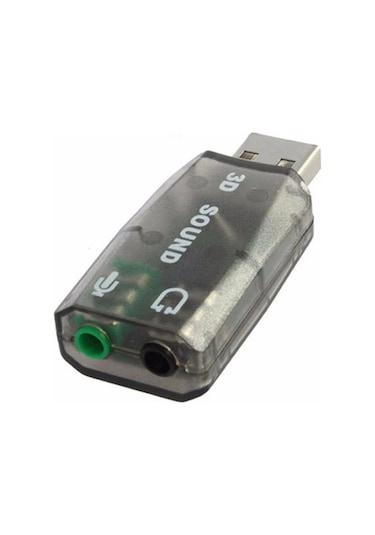 Harici USB Notebook Ses Kartı 3.5 mm. Kulaklık Mikrofon Çevirici