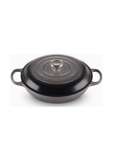 Le Creuset Gourmet Profesyonel Lüks Döküm Tencere Siyah 30 Cm