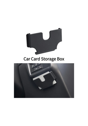 Fochsia Araç İçin Yapışkanlı Kart Tutucu, Güneşlik Kart Yuvası, Siyah, Pratik.