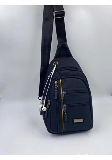 Siyah Çapraz Sırt Ve Omuz Bel Çantası Siyah