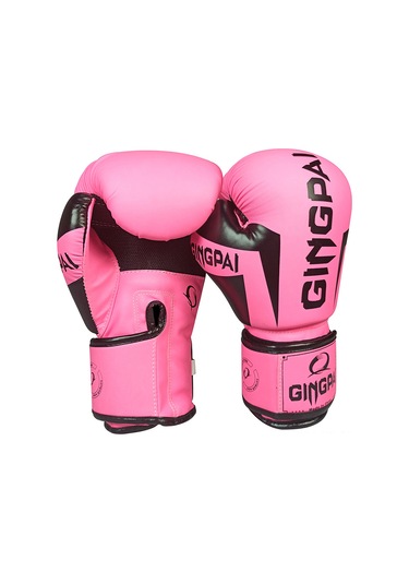 Reedark 6oz Pembe Spor Eldiveni - Boks, Muay Thai, Sandık Antrenmanı İçin Havalandırmalı, Dayanıklı Pu Malzemeyle Erkek/kadın Pembe