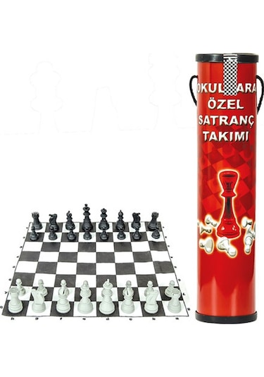Dede Büyük Boy Satranç Okullara Özel Rulo Spot Karton