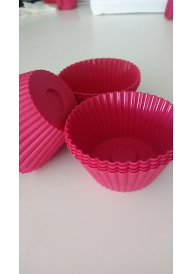 Bybirgül Kırmızı 18 Li Silikon Mini Kek Kalıbı ,muffin ,browni