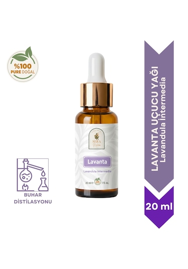 %100 Saf Lavanta Uçucu Yağı 20 Ml - Doğal Ve Sakinleştirici Terapi Yağı 20 ML