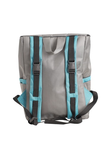 İki Renk Anne/bebek Bakım Çantası - Zeybe Gri