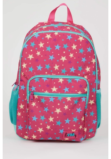Defacto Kız Çocuk Baskılı Okul Sırt Çantası C5905A8NSKR1 Çok Renkli