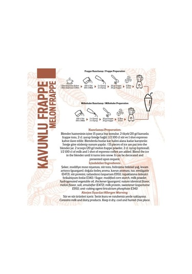 Oze Kavunlu Frappe Tozu 250 G