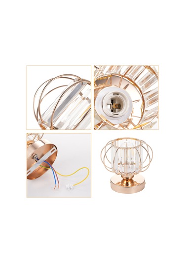 Reedark Kemer Işığı Krystal Dekoratif Led Spot Avize, Demir Gövde, E27 Soket, 220-240v, Iç Giriş Koridor, Kaynak Hariç Diğer