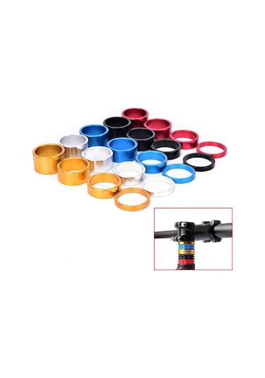 Spacer Seti 4 Parça. Maşa Ayar Yüzüğü Alüminyum Mavi