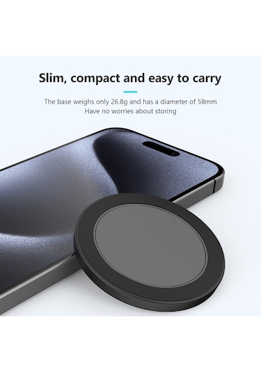 Neevoyu İphone 15/14/13/12 Serisi İçin Manyetik Telefon Tutucu, Abs+pc Malzeme, 1/4" Trípod Bağlantısı, Manyetik Halka İçeren Sabit Tutma