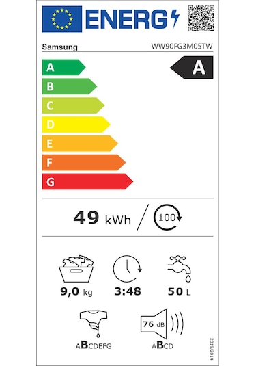 Samsung WW90FG3M05TWAH 1400 Devir 9 KG Çamaşır Makinesi