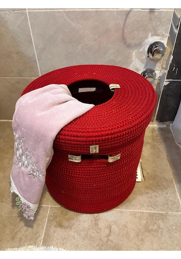 Zengin Design Home Çamaşır Sepeti Zdh-987 Kırmızı