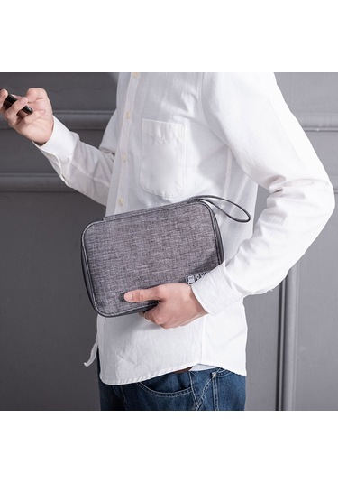 Yifomall Siyah Taşınabilir Usb Ve Kulaklık Saklama Çantası - Ev Ve Günlük Kullanım İçin Dayanıklı Materyalden Koruyucu Organizer