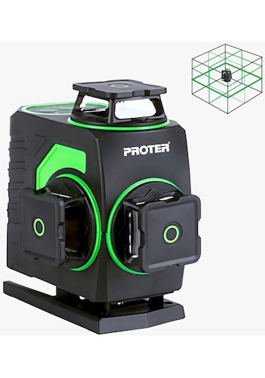 Proter Pl 460 Ls 4x360 Çift Akülü Yeşil Lazer Hizalama
