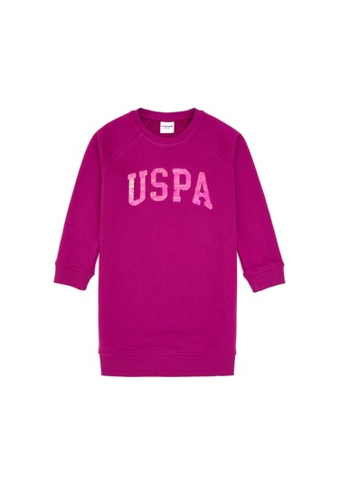 U.s. Polo Assn. Kız Çocuk Fuşya Elbise Örme 50314313-vr023 Fusya