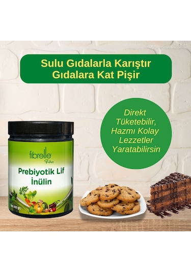 Fibrelle İnülin Prebiyotik Lif Plastik Ambalaj 500 G