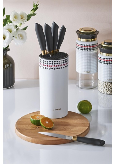 Neva N3293 Berry Silindir 6 Lı Bıçak Seti-Kazayağı