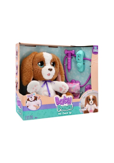 Baby Paws 25cm Peluş Veteriner Seti 927681 Çok Renkli