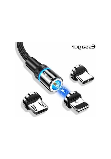 Prestigegoods Essager Mıknatıslı Usb C Kablo, Hızlı Şarj, Mikro Usb, Veri Ve Şarj, Cep Telefonu Kablosu