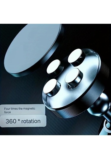 Oldfriend 2 Adet Gümüş Rengi Evrensel Manyetik Araç Tutucu 360 Derece Dönebilir Hava Çıkışlı Telefon Tutucu