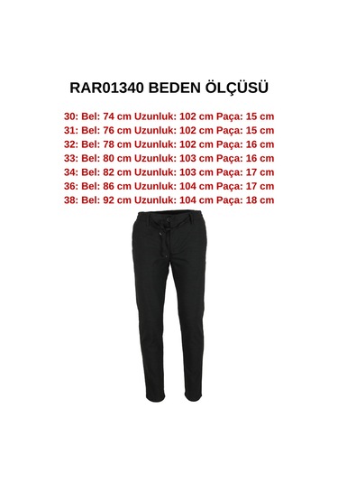 Erkek Jogger Pantolon Bel Bağcıklı Dar Kesim Rar01340 Füme