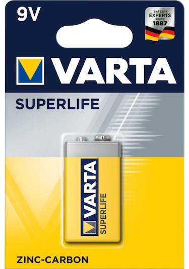 Varta Superlife Çinko Karbon 9V Pil