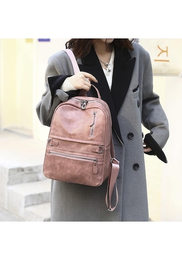 Novahub Siyah Vintage Kadın Sırt Çantası Yeni Lüks Seyahat Çantaları Büyük Kapasiteli Öğren Inek Kadın Sırt Çanta 56551583 Siyah