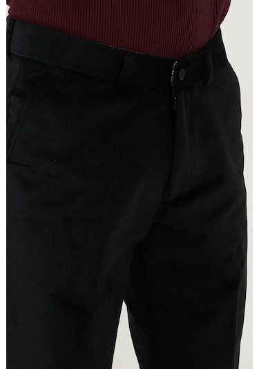 Buratti Normal Bel Regular Fit Düz Paça Erkek Kadife Pantolon 645Merlin Siyah Buratti Normal Bel Regular Fit Düz Paça Erkek Kadife Pantolon 645Merlin Siyah