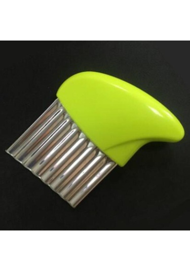 Yeşil Patates Kesici Patates Kızartması Cips Soyma Bıçağı Yapımı