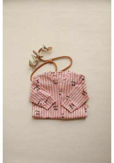Oh La La Koala Stripe Cherry Serisi Tulum Bej