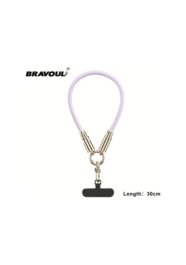 Honeybeeshop Bravoul 60w Usb C Hızlı Şarj Kablosu Mor 30cm 480mbps Yüksek Hız Veri Aktarım