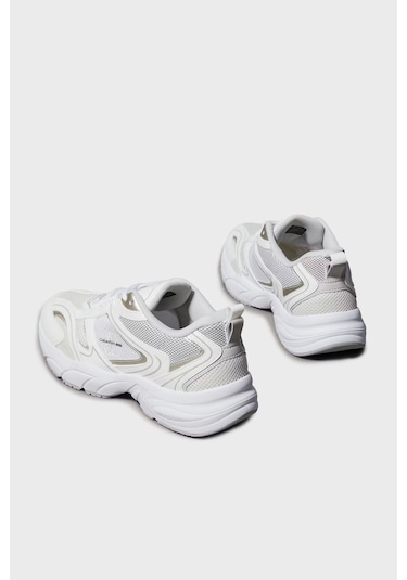 Calvin Klein Bayan Ayakkabı Beyaz-Gümüş