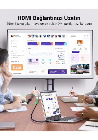 Ugreen 40447 Hdmı 8k 60hz Uzatma Kablosu 1 Mt