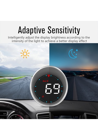 Padalink Araç Hud Göstergesi G5 - Hız, Mesafe, Pusula, Gps Ve Alarm Fonksiyonları İle Akıllı Sürüş Asistanı