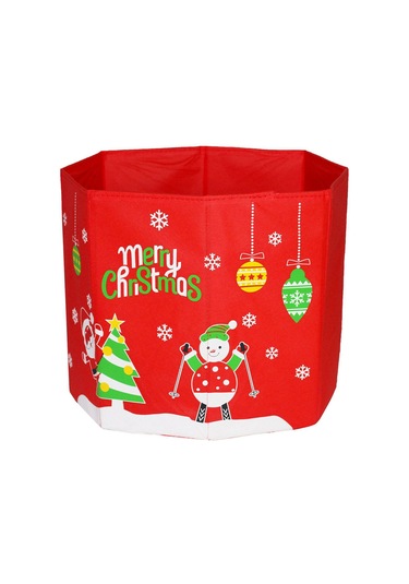 Suofeng Kumaş Noel Ağacı Taban Tutucu 30x36cm - Katlanabilir Noel Gövde Dekorasyon Kutusu, Ev/restoran İçin Sevimli Desenli Noel Dekoru Diğer