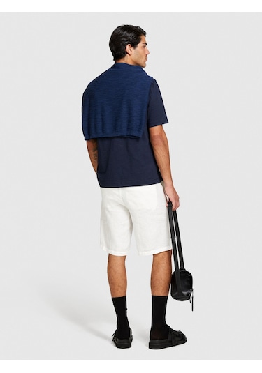 Sisley %100 Keten Slim Fit Bermuda Şort Erkek Kırık Beyaz Şort - 324p4aghs9010 Krem Sisley %100 Keten Slim Fit Bermuda Şort Erkek Kırık Beyaz Şort - 324p4aghs9010 Krem
