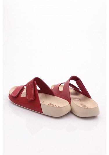 Dgn P27 Kadin Çift Bantli Terlik P27-1512-R0766 Kırmızı