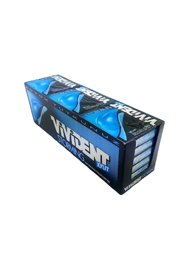 Vivident Xylit Storming Damla Sakız Aromalı Tatlandırıcılı Sakız 18 x 33 G