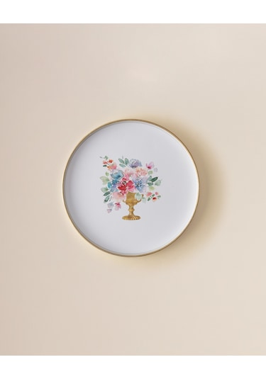 Leroy Yuvarlak Sunum Tepsi - Renkli Teps0000000142