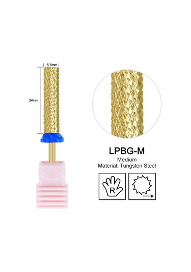 Konik Namlu Tırnak Matkap Uçları Tungsten Karbür Çivi Taşlama Kafası Freze Kesici 4xc Sert Yumuşak Jel Kaldırma Parlatma Dıy Araçları Ceviz Renk