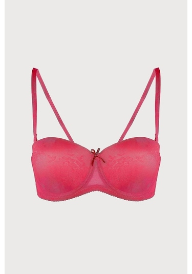 Loya Kadın Nar Çiçeği Lima Dolgulu Straplez Sütyen