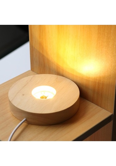 Trendooze Yuvarlak Topu Tabanı Suntek Sıcak Led Kristaller Işık Işık Için C Ahşap 10cm Hk Diğer