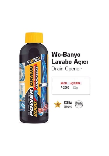 Sgs Fıxed Maxımum Hıgh F-2000 Wc-Banyo Lavabo Açıcı 500Gr.