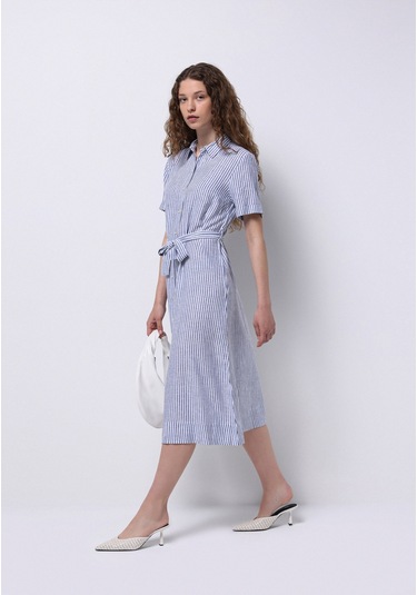 Colins Regular Fit Kadın Mavi Elbise Cl1068244 Q1.v1 Ble Mavi Colins Regular Fit Kadın Mavi Elbise Cl1068244 Q1.v1 Ble Mavi