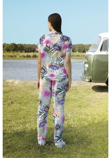 Doreanse 4413 Kadın Ceket & Pantolon Pijama Takım 001