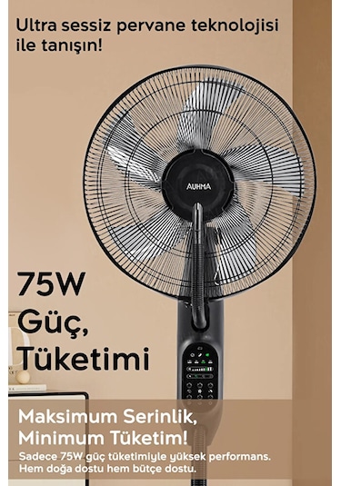 Uzaktan Kumandalı Buzlu Vantilatör Buharlı 2.8l Nemlendirici Fan