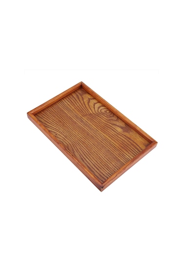 Servis Tepsisi, Dikdörtgen Ahşap Çay Tepsisi Otel Ev Mutfak Tepsileri Atıştırmalık Tepsisi Kahvaltı Tepsisi Gıda Saklama Kabı 30 20cm